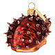 Blown glass hedgehog, Christmas tree ornament s6