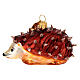 Hedgehog blown glass Christmas tree ornament s1