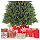 Copribase albero Natale in tessuto fiocchi di neve 30x40 cm s2