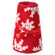 Copribase albero Natale in tessuto fiocchi di neve 30x40 cm s6