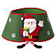 Christmas tree fabric base cover with Santa Claus, 12x16 in s1