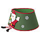 Christmas tree fabric base cover with Santa Claus, 12x16 in s4