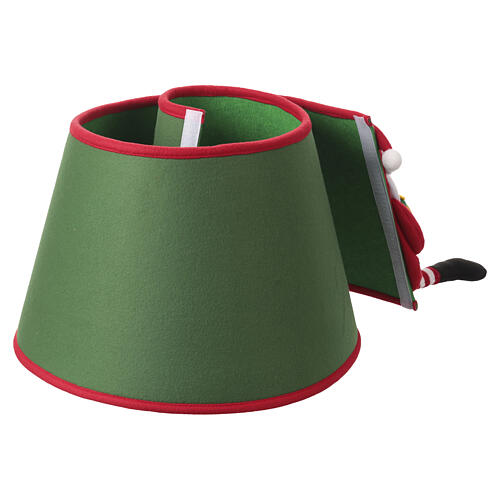 Funda para base de árbol de tela Papá Noel 30x40 cm 6