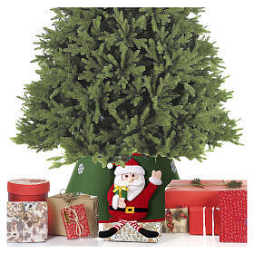 Housse pour base de sapin en tissu Père Noël 30x40 cm