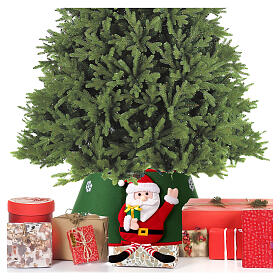 Copribase per albero in tessuto Babbo Natale 30x40 cm