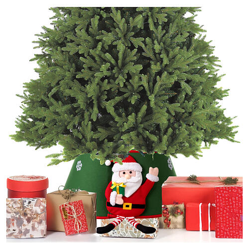 Copribase per albero in tessuto Babbo Natale 30x40 cm 2