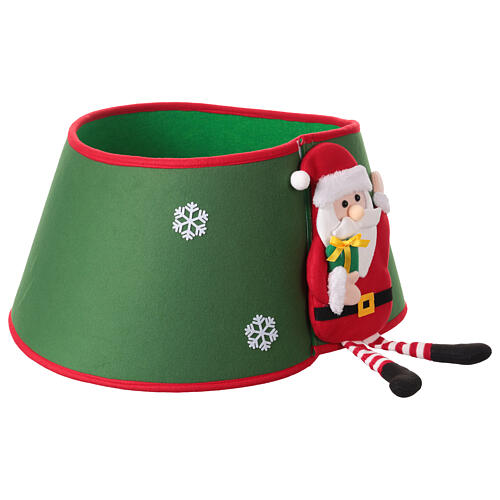 Copribase per albero in tessuto Babbo Natale 30x40 cm 4