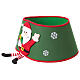Copribase per albero in tessuto Babbo Natale 30x40 cm s3