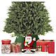Copribase per albero in tessuto Babbo Natale 30x40 cm s2