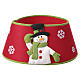 Cache-pied sapin de Noël en tissu bonhomme de neige 30x40 cm s1