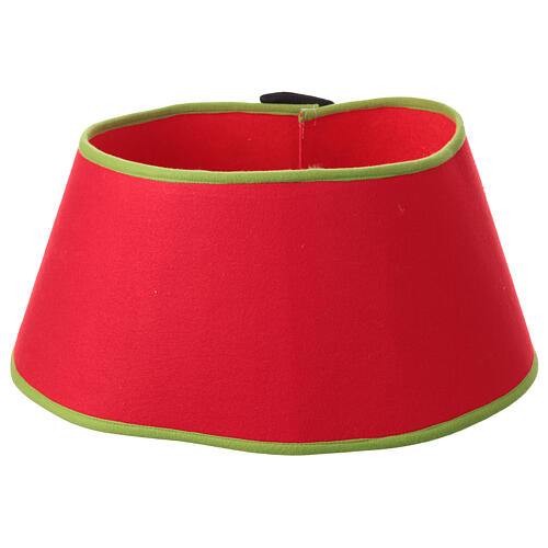 Copribase albero Natale in tessuto pupazzo di neve 30x40 cm 5