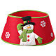 Copribase albero Natale in tessuto pupazzo di neve 30x40 cm s1