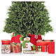 Copribase albero Natale in tessuto pupazzo di neve 30x40 cm s2
