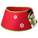 Copribase albero Natale in tessuto pupazzo di neve 30x40 cm s4