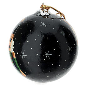 Esfera de Navidad papel maché 80mm cascanueces