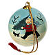 Sfera di natale Golden Boy 80mm papier maché s3
