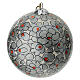Papier-mâché 3-inch Tangerine Dreams Christmas ball s1