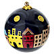 Sfera di natale notte stellata Van Gogh 80mm cartapesta s1