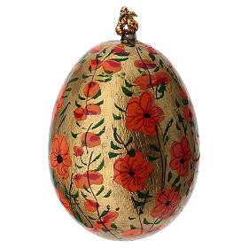 Uovo decorativo 50 mm per natale e pasqua cartapesta