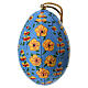 Blue Easter Egg Paper-Mache Ornament s1