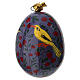 Purple 2-inch papier-mâché Easter egg decoration s1