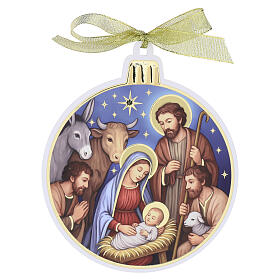 Weihnachtsanhänger „Geburt Christi mit Hirten“ – 15×13 cm, Valenti