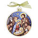 Nativité avec bergers décoration sapin Noël 15x13 cm Valenti s1