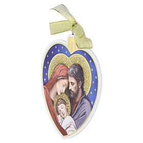 Sagrada Familia decoración árbol de Navidad 15x13 cm Valenti