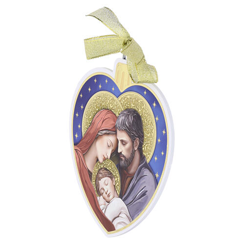 Décoration Sainte Famille sapin de Noël 15x13 cm Valenti 2