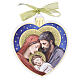 Sagrada Família ornamento de árvore de Natal 15x13 cm Valenti s1