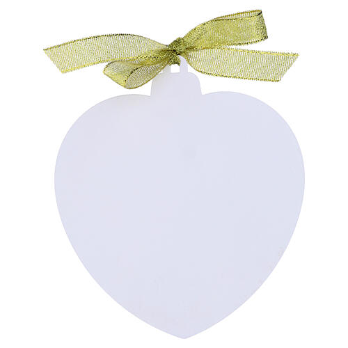 Weihnachtsanhänger aus Holz „Geburt Christi“ – Herzform, 15×13 cm, Valenti 3