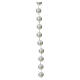 Christmas pearl garland winter white 8 mm diameter, 10 m length s3