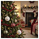 Blown glass Christmas bauble, Forest collection with branches and red berries, assorted colours, 3 in s2