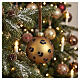Boule de Noël en verre motif léopard, ligne Safari, 8 cm s2