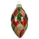 Pallina per albero Natale assortite in vetro multicolore stile vintage 8 cm s1
