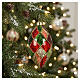Pallina per albero Natale assortite in vetro multicolore stile vintage 8 cm s2