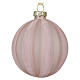 Set of 12 velvet-effect pink and burgundy glass Christmas balls, 3 in s3