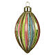 Multicolour vintage-style glass Christmas bauble, 3 in s4