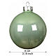 Bola árvore de Natal vidro verde-sálvia brilhante 8 cm s3