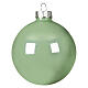 Sage Green Glossy Glass Christmas Tree Ball 8 cm s1