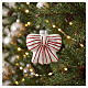 Moño de vidrio para árbol de Navidad surtido rojo y blanco 8 cm s4