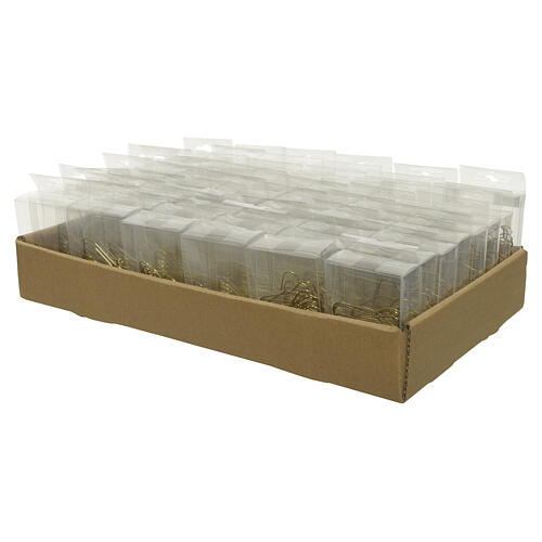 Ganchos surtidos para decoraciones navideñas oro 6 cm 5