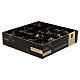 Assorted hanging Christmas decoration, 100% FSC paper, red and green with gold glitter, 3 in s6