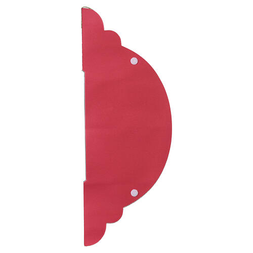 Décoration de Noël 40 cm en papier 100% FSC, sphère rouge et verte avec paillettes dorées 2