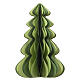 Décoration sapin de Noël suspendue en papier 100% FSC vert avec double système d'accrochage 38 cm s1