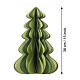 Décoration sapin de Noël suspendue en papier 100% FSC vert avec double système d'accrochage 38 cm s2