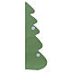 Décoration sapin de Noël suspendue en papier 100% FSC vert avec double système d'accrochage 38 cm s3
