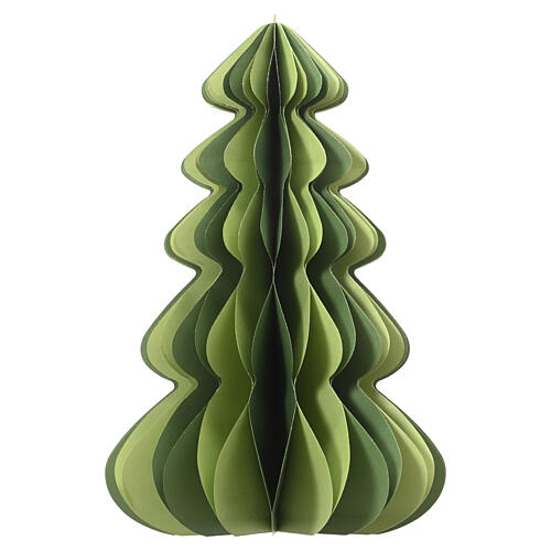 Zawieszana ozdoba, choinka z papieru FSC 100%, zielona, 38 cm 1
