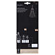 Décoration sapin de Noël suspendue en papier 100% FSC vert avec fermeture adhésive et double cordon 24 cm s3