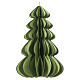 Paper Christmas tree decoration, 100% FSC, 6 in, double hanging cord s1